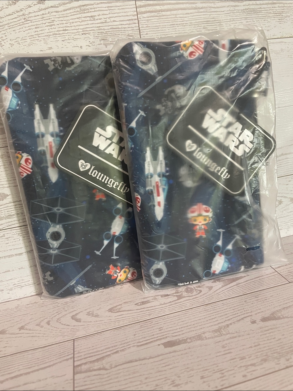 NWT Loungefly Star Wars X-Wing & TIE Fighter Chibi Pouch